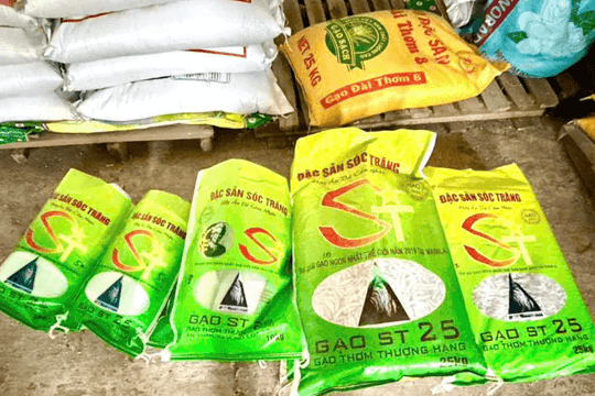 Khởi tố 2 chủ hộ kinh doanh, thu giữ 22 tấn gạo mang nhãn hiệu nổi tiếng, trị giá 440 triệu đồng