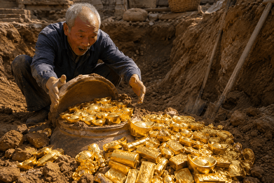 Sơ tán, phong tỏa hiện trường, thu giữ 392 hiện vật bằng vàng, trị giá 11.660 tỷ dưới nền nhà một lão nông