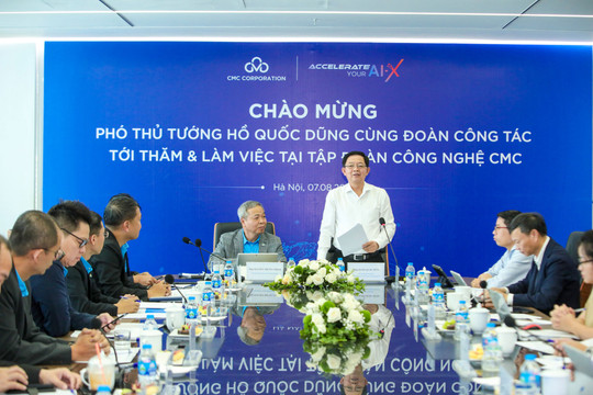 Phó Thủ tướng trực tiếp làm việc với CMC, yêu cầu đưa sản phẩm công nghệ Việt vào thực tiễn
