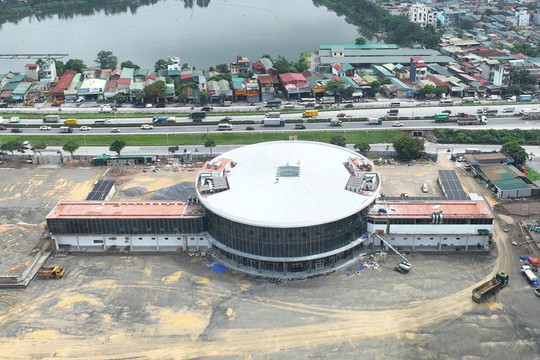 Lộ diện bến xe đầu tiên có tầng hầm 5.000m2 phía Nam Thủ đô sau 1 năm thi công