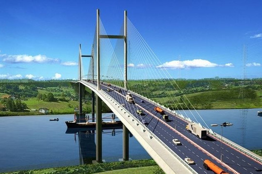 Chưa đầy 1 tháng nữa, chính thức thông xe cây cầu dây văng có tĩnh không cao nhất Việt Nam