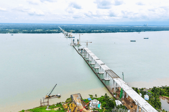 Cầu vượt sông 8.000 tỷ xoá bỏ toàn bộ các bến phà lâu đời, rút ngắn khoảng 80km từ miền Tây đến TP. HCM đang gặp khó