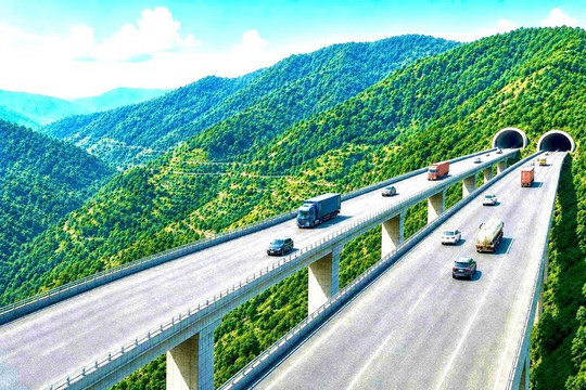 Đoạn cao tốc hơn 27.000 tỷ sẽ có 2 hầm xuyên đèo hiểm trở kết hợp xây cầu với trụ cao nhất Việt Nam