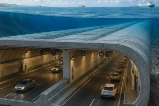 Lần đầu tiên Việt Nam xây dựng hầm vượt biển, dài gần 4km, tuổi thọ lên tới 100 năm