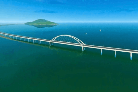 Cầu vượt biển dài nhất Việt Nam và thứ 3 Đông Nam Á: Dần thành hình sau 1 năm khởi công