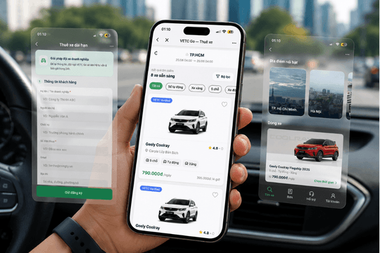 VETC thí điểm nền tảng cung cấp dịch vụ thuê xe tự lái