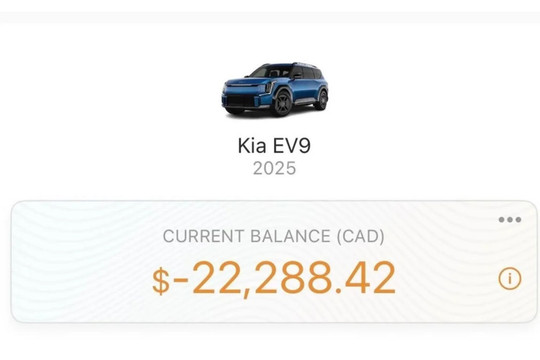 Chỉ sạc gần 5 kWh, tài xế xe điện Kia EV9 nhận hóa đơn hơn 412 triệu đồng