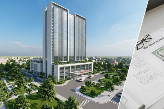 Miền Bắc sắp có thêm bệnh viện đa khoa cao 25 tầng 8.300m2
