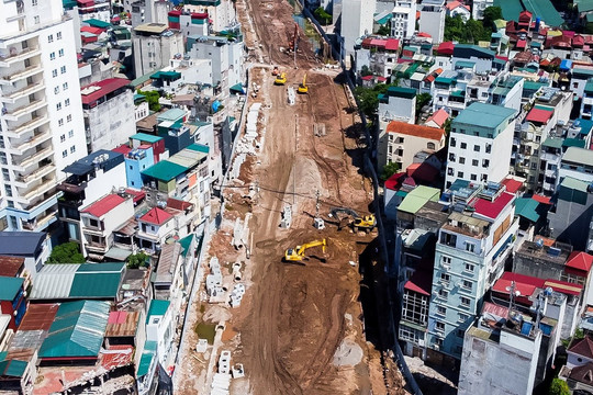 Sau nhiều năm chờ đợi, tuyến vành đai dài gần 20km tại Thủ đô sẽ thông xe kỹ thuật vào tháng tới