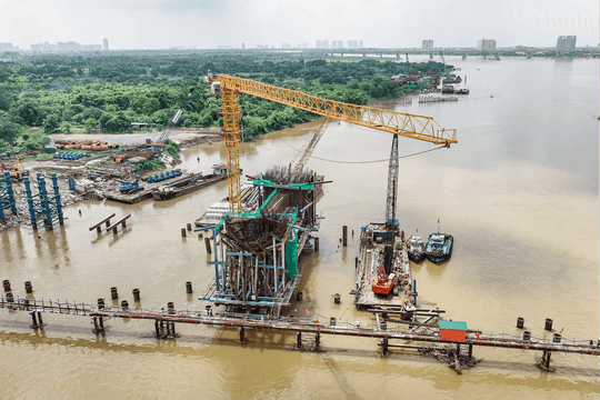 Hà Nội dẫn đần về giải ngân vốn đầu tư công, 'siêu' cây cầu 16.000 tỷ vượt sông Hồng là điểm sáng tiến độ