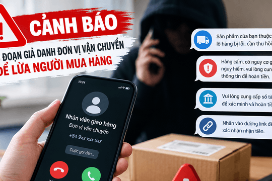 Xuất hiện thủ đoạn lừa đảo mới: 'Báo thu hồi gấp đơn hàng lỗi, hàng cấm để hoàn tiền'