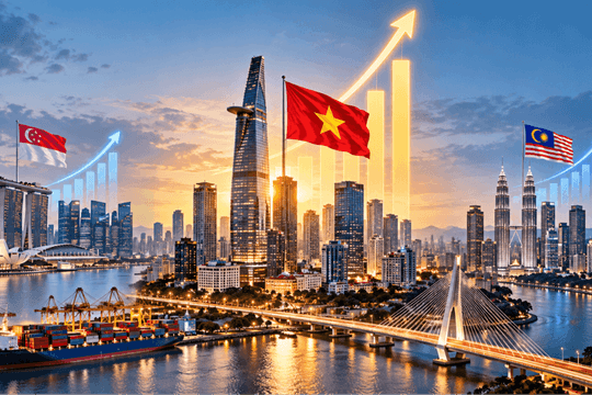 Cùng công bố tăng trưởng GDP quý III/2026, Việt Nam đạt mức cao gần gấp đôi Singapore và Malaysia