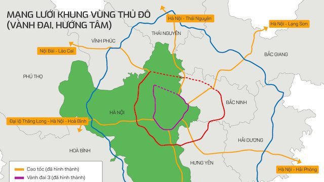 Hôm nay (20/5): TP Hà Nội xem xét, quyết định bố trí vốn cho dự án đường Vành đai 4
