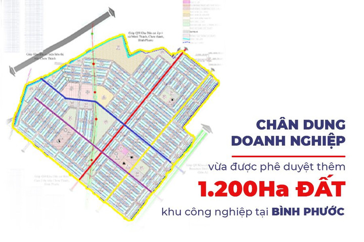 Chân dung doanh nghiệp vừa được phê duyệt thêm 1.200ha đất khu công nghiệp tại Bình Phước