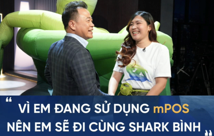 Shark Bình mang cả quảng cáo lên Shark Tank: “Vì em dùng mPOS nên shark cũng chọn đầu tư vào em”