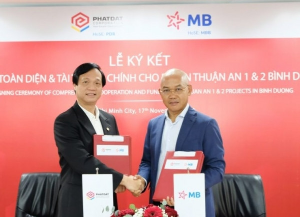 Phát Đạt (PDR) và MB Bank chính thức hợp tác toàn diện, rót tiền vào dự án Thuận An 1&2