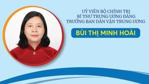 [INFOGRAPHICS] Tiểu sử tân Uỷ viên Bộ Chính trị Bùi Thị Minh Hoài