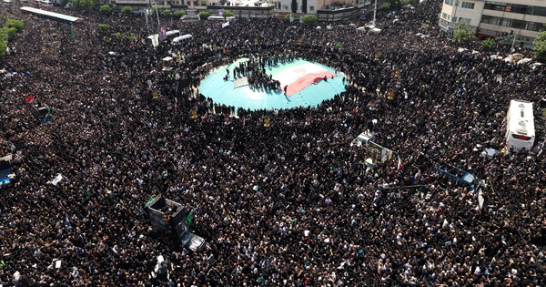 Hình ảnh Iran tổ chức lễ tang Tổng thống Ebrahim Raisi
