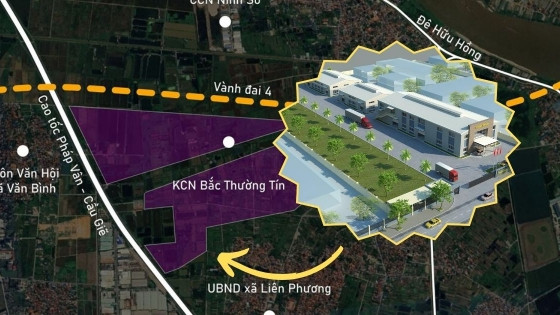 Huyện sắp lên quận tại Hà Nội sắp có KCN 112ha án ngữ ngay nút giao Vành đai 4